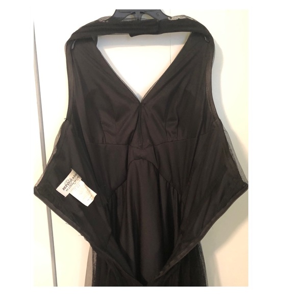 Betsy & Adam Black Formal Halter Dress - Picture 6 of 8